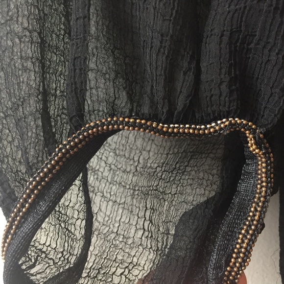 Zara Off Shoulder Black Blouse - Picture 4 of 9